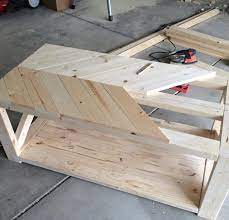Shown in weathered grey oak. The Look For Less Farmhouse Herringbone Coffee Table Coffee Table Farmhouse Simple Coffee Table Diy Furniture
