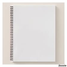 Create Your Own Spiral Notebook Zazzle Com Empty Book Frame Mockup Free Powerpoint Background Design