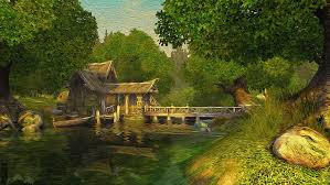 Check spelling or type a new query. 320x480px Free Download Hd Wallpaper Cabin House River Forest Landscape Painting Bridge Tree Wallpaper Flare