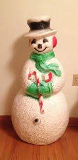 Pifco pierrots and snowmen christmas lights vintage working condition. Vintage Christmas Blow Mold Union Snowman Large Light Plastic Lighted Decoration Ebay Merry Christmas Vintage Vintage Christmas Vintage Christmas Ornaments