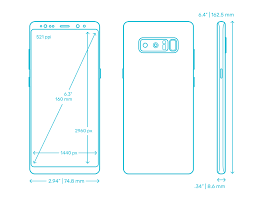 Samsung Galaxy Note8 (2017) Dimensions ...