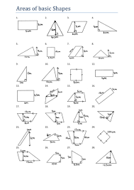 They include exercises on tracing, drawing, naming and identifying 2d shapes, recognizing the difference between 2d and 3d shapes, and comparing shapes to real life objects. Area Of Basic Shapes Worksheet Ks3 Teaching Resources