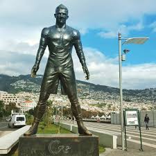 A statue of soccer player cristiano ronaldo of portugal at the cr7 museum in the city funchal of the island madeira of portugal. Lukas Vacek On Instagram Cristiano Ronaldo Statue In Funchal Madeira Portugal Madeira Madeiratrip Funchal Cr7 Cristianoronaldo Statue Marina Street
