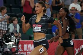 It doesn't get much better than sydney mclaughlin and andre levrone jr. Sydney Mclaughlin Breaks World Record In 400 Hurdles At Olympic Trials