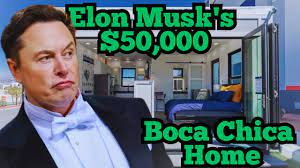Elon Musk's $50,000 Tiny House : Tour of His Boca Chica Home - YouTube
