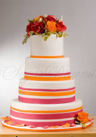 Pink Orange Orange Wedding Cake Pink Orange Wedding Cake Orange And Pink Wedding