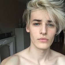 Character Man With White Hair And Turquoise Green Eyes Blonde Boy Aesthetic Blonde Hair Boy Boy With White Hair