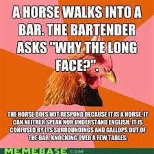 What Is Black And White And Red All Over Joke Lolz Oh Anti Joke Chicken Meme You Are Amazing Anti Jokes One Liner Jokes Stupid Jokes