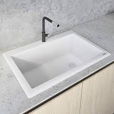 White acrylic kitchen sink drop in no clips zuhn config 2019. 10 Gorgeous White Kitchen Sinks 2020 Edition The Kitchen Sink Handbook