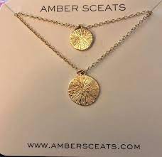 Amber Sceats Double Coin Necklace Mercari Coin Necklace Necklace Layered Coin Necklace