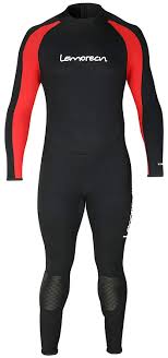 Lemorecn Wetsuits Jumpsuit Neoprene 3 2mm Full Body Diving Suit Black Red 3xl