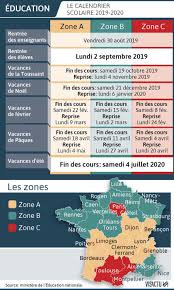 Infographie Vacances Scolaires Decouvrez Le Calendrier De L Annee 2019 2020 Calendrier Vacances Scolaires Calendrier Vacances Calendrier De L Annee