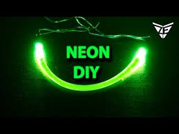 This neon wrapped lamp cord looks great doesn't it? How To Make A Neon Light Strips Youtube Neon Glow Neon Signs Diy Neon Sign