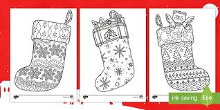 You can download free printable christmas stocking coloring pages at coloringonly.com. Christmas Stockings Pictures To Print Teaching Resources