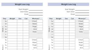29 Images Of Challenge Weigh In Chart Template Splinket Com