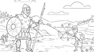David and goliath coloring pages. David And Goliath Coloring Pages Ideas Whitesbelfast Com