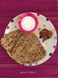 Colocasia Root Taro Root Flatbread Arbi Ke Paranthe Flatbread Fritter Recipes Indian Bread