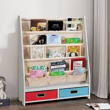 Simple form and functional design. Book Display Baby Kids Bookcases Free Shipping Over 35 Wayfair