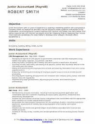 Junior Accountant Resume Samples Qwikresume