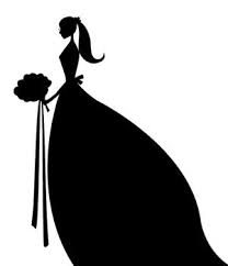 Black And White Silhouette Dress Clipart About Hi Fi Weddings Hi Fi Weddings Your Wedding Your Music Bride Silhouette Bride Template Wedding Silhouette