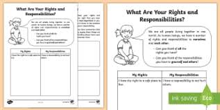 New york state parenting standard: What Are Your Rights And Responsibilities Worksheet Worksheet
