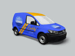 Free Volkswagen Caddy Van Vehicle Mockup Psd In 2020 Volkswagen Caddy Van Caddy Van Volkswagen Caddy