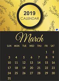 March 2019 Blank Calendar Calendar Template 2019 Calendar Free Calendar Template