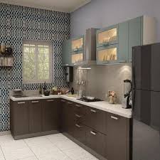 29 kitchen cabinet ideas set out here by type, style, color plus we list out what is the most popular type. L Shape Designer L Shaped Modular Kitchen Kitchen Cabinets Rs 1400 Square Feet Id 21129427488
