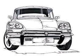 the drawing machine ulf citroen ds car motorcycle feuille de travail coloriage soulagement du stress