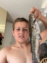 Reeled in her first flathead!!