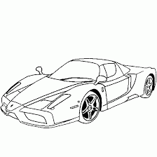 Car Printables To Print Sls Coloring Ferrari Enzo Car Race Coloring Car Painting Ferrari Ferrari Enzo