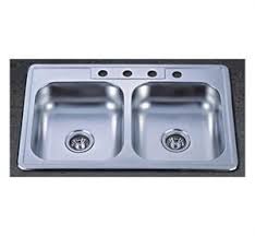 33 Stainless Steel Topmount Double Bowl Sink 50 50 Overall Dimensions 33 X 19 X 9 Left Bow Double Bowl Kitchen Sink Stainless Steel Kitchen Sink Sink