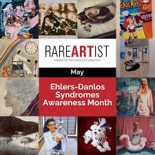 May is Ehlers-Danlos Syndromes Awareness Month! According to the  Ehlers-Danlos Society (@ehlers.danlos) , "The Ehlers-Danlos syndromes (EDS)  are a group of 13 heritable connective tissue disorders. The conditions are  caused by genetic