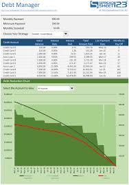 free debt reduction manager for excel