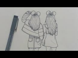 The relationship between best friends is one of the most important ones we experience in our lives. How To Draw Best Friends Bff Easy Step By Step Youtube