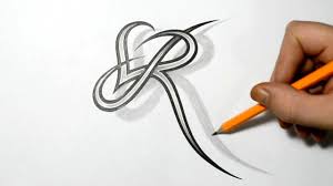 Letter R And Heart Combined Tattoo Design Ideas For Initials R Tattoo Tattoo Fonts Pattern Tattoo