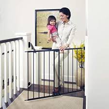 Summer infant deluxe wood stairway gate 07950 summer infant the deluxe stairway simple to secure wood gate provides an attractive option for homes with natural wood trimmed doorways or hardwood summer infant banister to banister universal kit 27573 summer infant this bani. 10 Best Baby Gates Of 2020