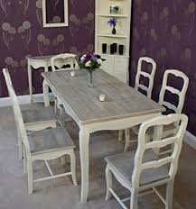 Shabby chic kitchen vintage shabby chic vintage decor white floorboards painted floorboards colored dining chairs mismatched chairs little white horizon bombay tables | reclaimed wood furniture bombay iron base side chair table. Shabby Chic Dining Table And Chairs Shabbychic London Co Uk