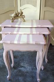 Pin By The Painted Attic On Painted And Decoupaged Furniture Mostly Using Chalk Paint Decorative Paint By Annie Sloan Painted Nesting Tables Painted Furniture Painted Table