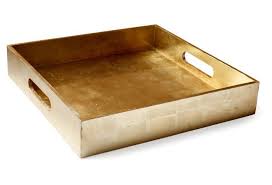 12 Geddes Square Tray Gold Gold Tray Square Tray Tray Decor