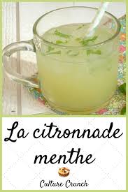 La Citronnade Menthe La Recette Facile Recettes De Boissons Cuisine Et Boissons Recette