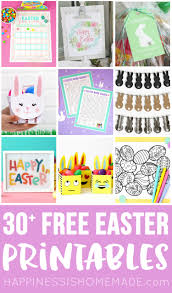 Find the hidden party time words in this printable coloring page. 30 Totally Free Easter Printables Happiness Is Homemade