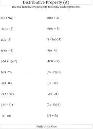 9 6th Grade Math Algebra Properties Worksheet Distributive Property Algebra Worksheets 6th Grade Worksheets