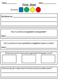 Zones Of Regulation Think Sheet Think Sheet Social Skills Lessons Teaching Social Skills