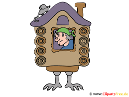 Hier meldet sich die tante baba aus der quarantäne. Hexe Baba Jaga Haus