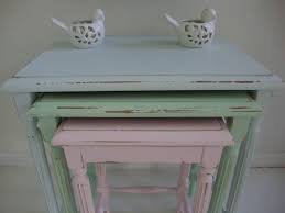 Nest Of Tables Loads Of Colour Shabby Chic Furniture Shabby Chic Decor Shabby Chic Bedrooms