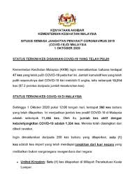 As is disahkan in english? Kkmalaysia On Twitter Kenyataan Akhbar Kkm Situasi Semasa Jangkitan Covid 19 Di Malaysia 47 Kes Sembuh 260 Kes Baharu 1 Import 259 Tempatan 11 Kluster Laporkan Kes Baharu 4 Daripadanya Adalah Kluster Baharu