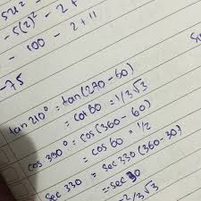 Ada beberapa rumus untuk sudut berelasi trigonometri yang biasa digunakan, diantaranya yaitu: Perbandingan Trigonometri Sudut Berelasi Soal 1 Nilai Dari A Tan 210 Derajat Adalah B Cos Brainly Co Id