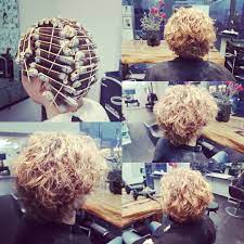 heute mal ne dauerwelle locken dauerwelle waves frohlocke blond short dauerwelle locken machen blond