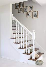 Treads And Risers Diy Stair Remodel Stair Makeover Diy Stairs Staircase Makeover